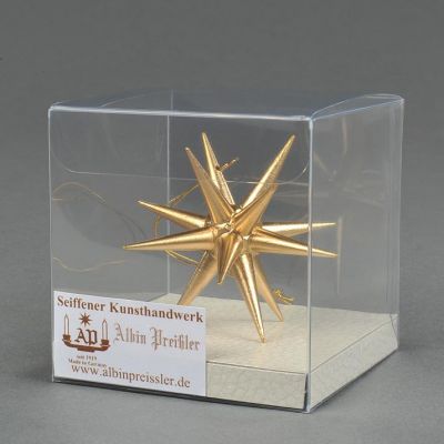 Christbaumschmuck - Weihnachtsstern, klein-gold