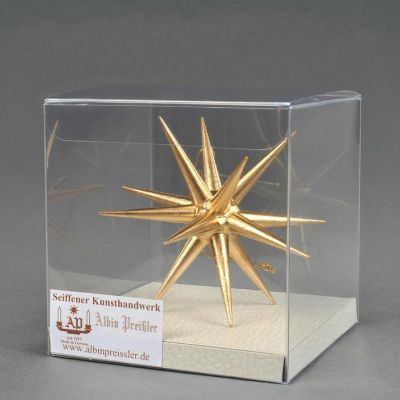 Christbaumschmuck - Weihnachtsstern, gro-gold